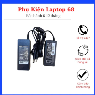 Sạc Laptop Dell 19.5V- 4.62A 90W / 19.5V- 3.34A 65W LOẠI TỐT - Sạc dell chân to / chân nhỏ - sạc máy tính dell