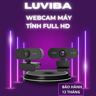 Webcam máy tính có mic laptop pc 720p 1080p full hd máy tính bàn giá rẻ LUVIBA WC12