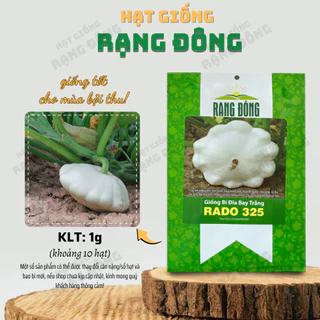 Hạt giống Bí Đĩa Bay Trắng Rado 325 (1g~10 hạt) nảy mầm tốt, trồng quanh năm, ít sâu bệnh - Hạt giống Rạng Đông