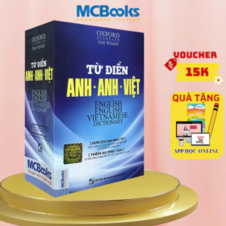 Sách - Từ Điển Anh Anh Việt Phiên Bản Bìa Mềm Màu Xanh - Giải Nghĩa Đầy Đủ Ví Dụ Phong Phú