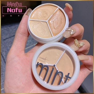 NOFU@Bảng Che Khuyết Điểm 3 Màu SWEET MINT Mỏng Nhẹ Tự Nhiên Che Phủ Tốt