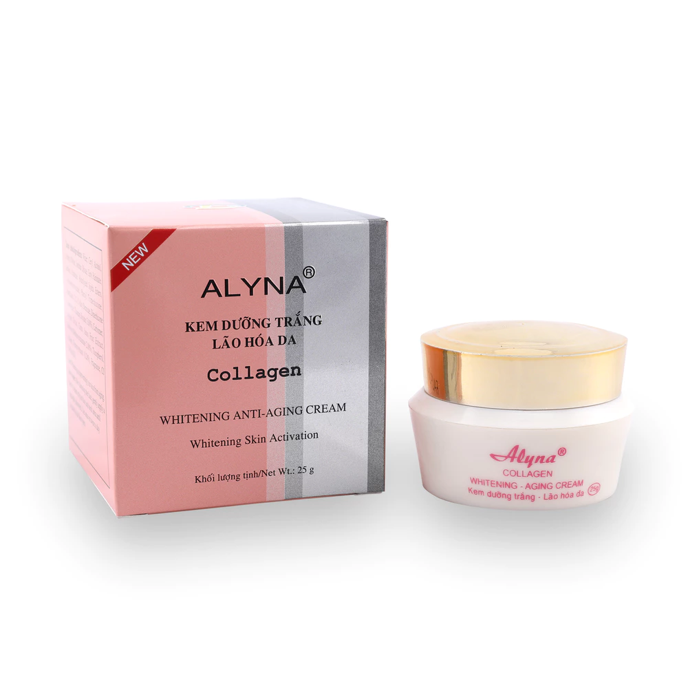 Alyna kem dưỡng trắng lão hóa da collagen 25g