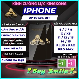 Cường lực Super ESD iPhone X/XS XR ip 11/11promax / ip 12/12pro max ip 13 pro max ip 14/14 pro ip 15/15 pro