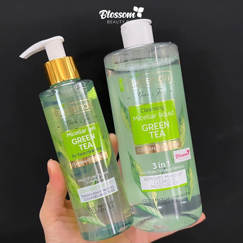 GEL RỬA MẶT Bielenda Green tea trà xanh kiềm dầu, giảm mụn 200ml