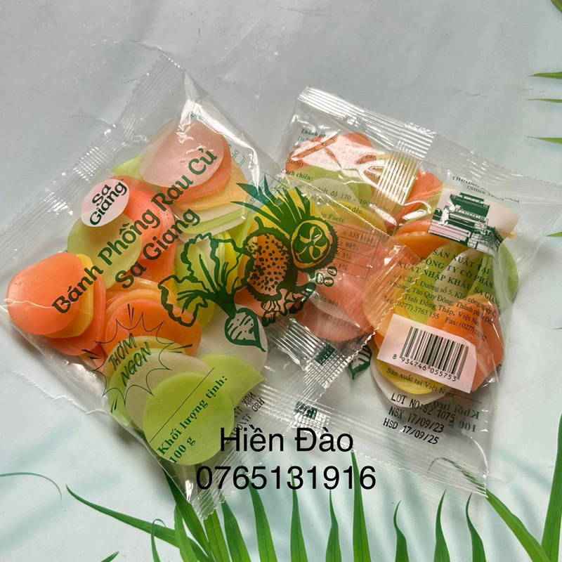 Bánh Phồng Rau Củ Chay Sa Giang 100gr