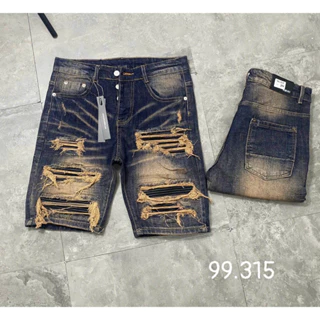 Quần Short Jean Nam chất liệu jean bò denim co giản 4 chiều chuẩn from dáng chuẩn size đường may tỉ mỉ nhiều mẫu mới