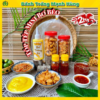 COMBO MINI - Bánh tráng phơi sương cuốn bơ béo muối tép hành phi - Bánh tráng Mạnh Hùng