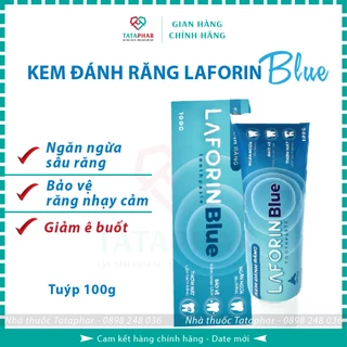 KEM ĐÁNH RĂNG LAFORIN BLUE - Giải pháp cho răng ê buốt, Ngừa sâu răng, Hương bạc hà dịu nhẹ - Tuýp 100g - Chính hãng