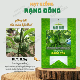 Hạt giống Cà Dĩa Rado 709 (0,5g~100 hạt) giống cao sản, trái sai, da xanh, trồng quanh năm - Hạt giống Rạng Đông