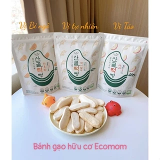 Bánh gạo hữu cơ cho bé ăn dặm ECOMOM và Bebecook Hàn Quốc 6m+ (Date 03/2025)