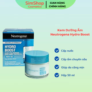 Kem dưỡng ẩm Neutrogena Hydor boost Water gel SimShop20 Dành cho da dầu da khô 50ml