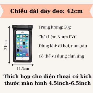 Túi Đựng Điện Thoại Chống Nước Du Lịch Siêu Bền - Dạng Phao Phukien_htl