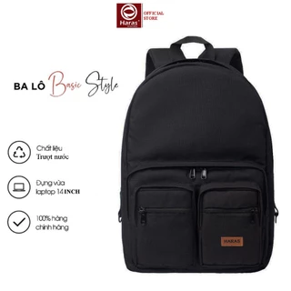 Balo Nam Nữ HARAS Double Backpack Vải Chống Thấm Nước Thời Trang Cao Cấp HR346