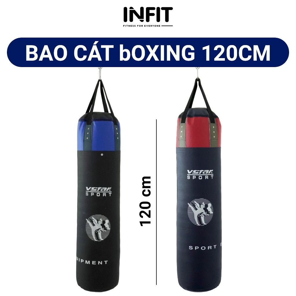 Bao Cát, Bao Đấm Boxing 120cm Đã Nhồi Cao Cấp