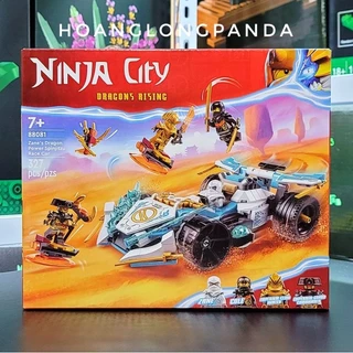 [Ninja] Lắp ráp NINJA CITY 88081 | 71791 Zane's Dragon Power Spinjitzu Race Car | 327 chi tiết