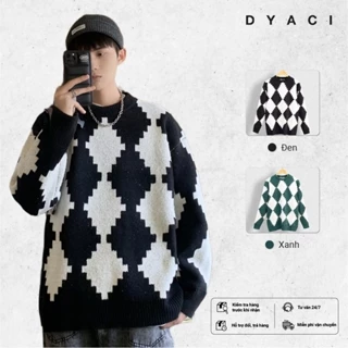 Áo Len Unisex Nam Nữ Sweater Cổ Tròn Dài Tay Hoạ Tiết Chất Dày Dặn Cao Cấp Phong Cách Ullzang Hàn Quốc DYACI  AL37