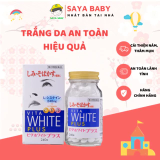 Viên uống trắng da, mờ thâm nám Vita White Plus 240 viên nội địa Nhật Bản ngăn ngừa lão hóa