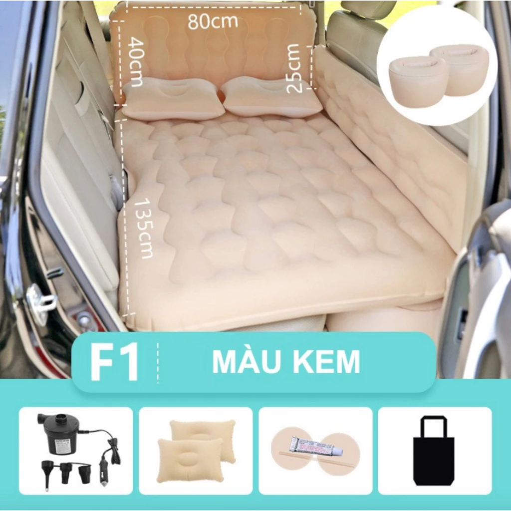 [HỎA TỐC HCM] Nệm Đệm Hơi Ô Tô Cao Cấp dùng cho Xe Hơi 4 đến 7 chỗ (bán tải, sedan, SUV, ...)