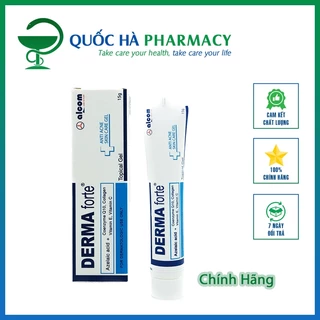 Gel giúp giảm mờ thâm mụn Derma - Forte  tuýp 15g - Chính hãng - Quốc Hà Pharmacy