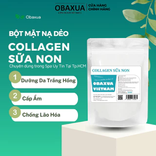 Mặt nạ dẻo Colagen sữa non OBAXUA - Chuyên dùng trong Spa cao cấp giúp Dưỡng trắng da, chống lão hóa