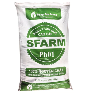 Phân Hữu Cơ Trùn Quế SFARM ,Cải Thiện Dinh Dưỡng Cho Đất Trồng.Bịch 500g xúc bao 40kg