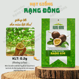 Hạt giống Chanh Dây Rado 638 (0,2g~12 hạt) năng suất cao, cây khỏe, trồng quanh năm - Hạt giống Rạng Đông