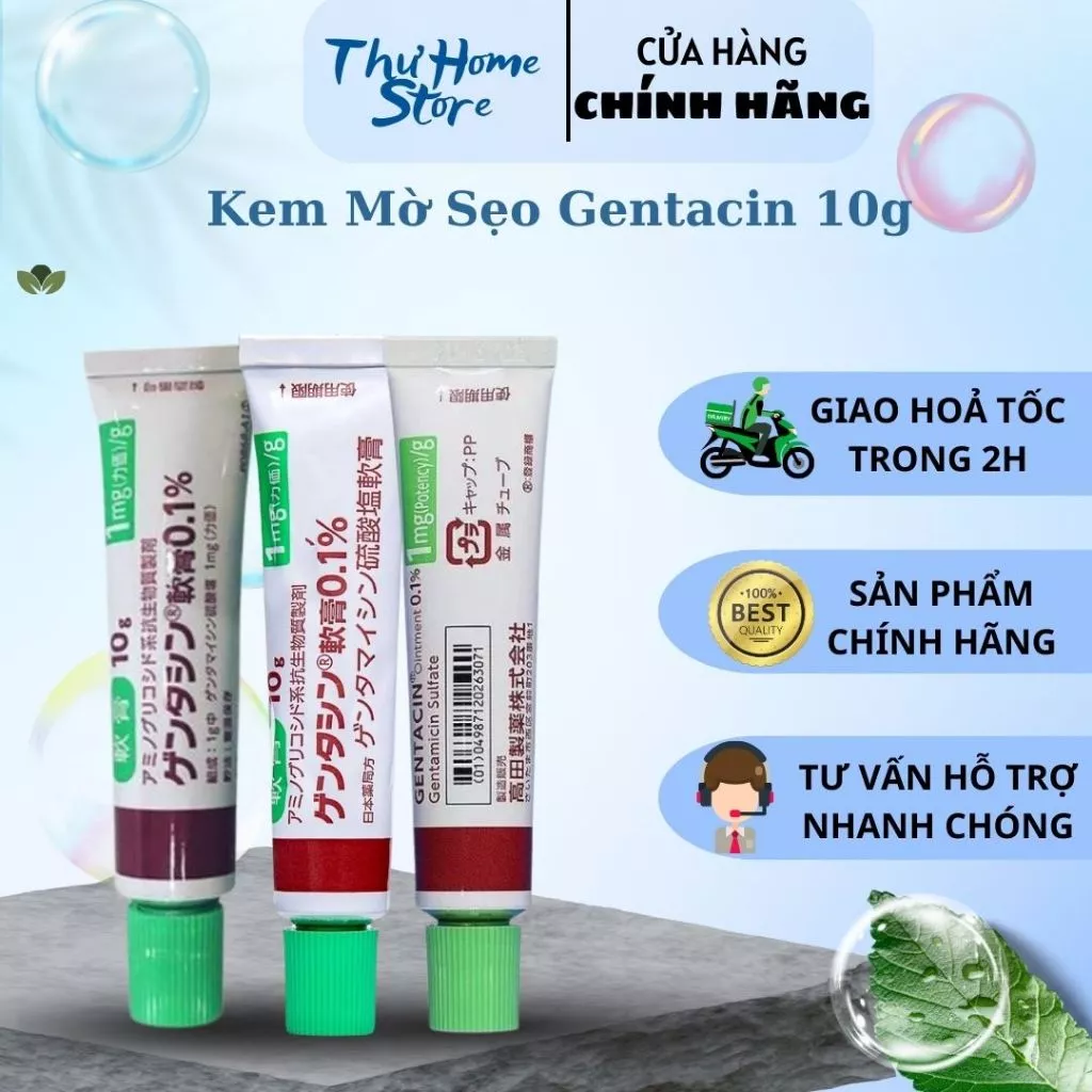 Kem Mờ Sẹo Gentacin Nhật Bản_Giảm Thâm, Xóa Sẹo 10g