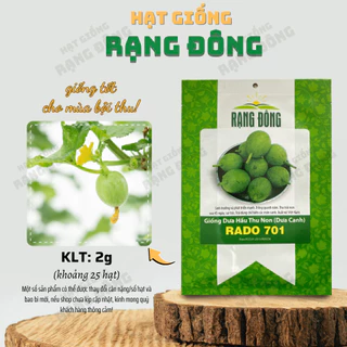 Hạt giống Dưa Hấu Thu Non Rado 701 (2g~25 hạt) trái sai, dễ trồng, trồng quanh năm - Hạt giống Rạng Đông