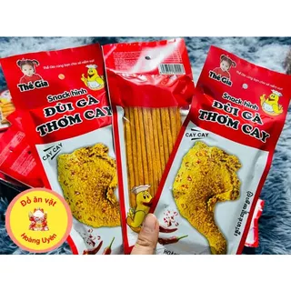 5 gói Snack hình đùi gà thơm cay Thế Giai giòn cay thơm ngon, đồ ăn vặt cổng trường hot nhất