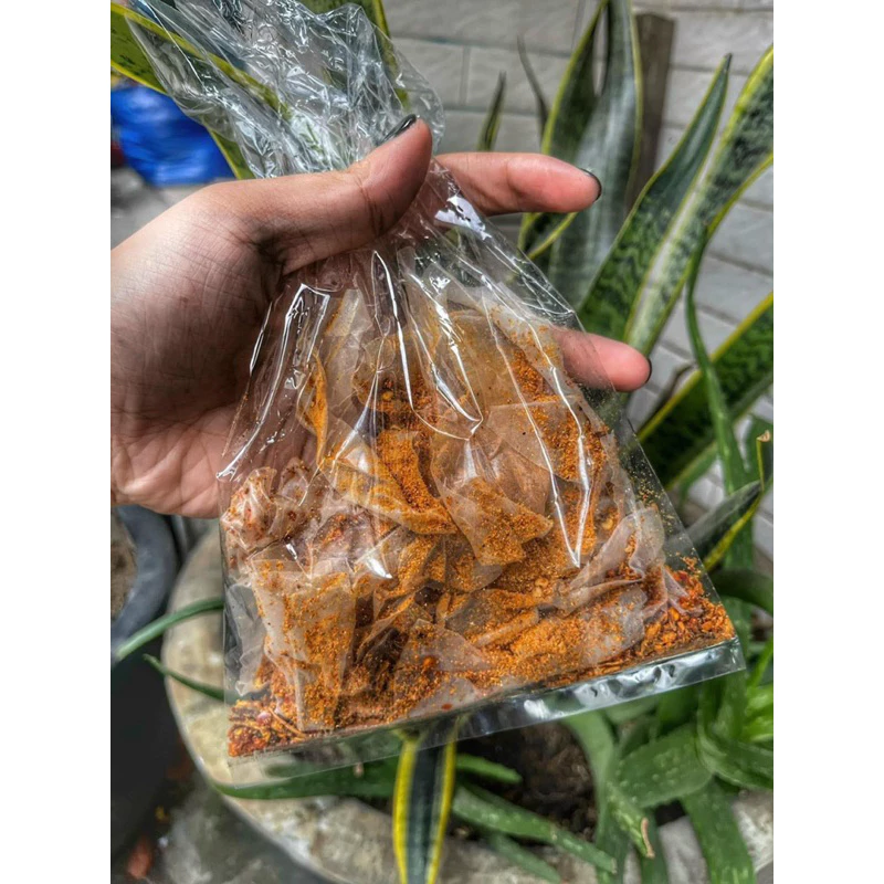Bánh tráng rìa muối khô bò cay