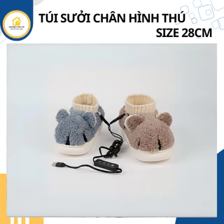 Túi sưởi ấm chân hình thú kute dễ, có kèm sạc