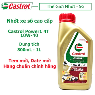 Dầu nhớt Castrol ( Tem Mới ) xe số công thức cải tiến Power 1 Castrol 4T 10w40