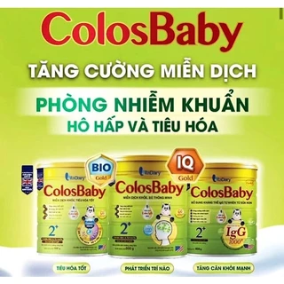 [Có mã QR tích điểm] Sữa ColosBaBy Gold, IQ, Bio 1000IgG 800g Đủ số 0+, 1+, 2+ ( Date mới nhất )