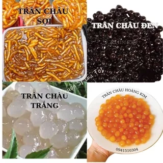 Trân châu dẻo dai, trân châu đen, trắng, hoàng kim, sợi dễ nấu- dễ mua- dễ làm tại nhà. Topping trà sữa , chè siêu ngon.