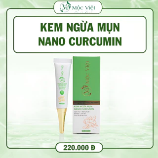 Kem ngừa mụn Nano Curcumin nghệ đỏ thuần chay