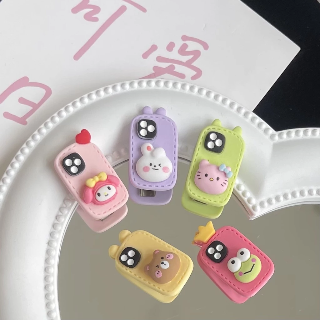 🌈Patrackiy✨Kẹp Tóc Mini Hình Sanrio Dễ Thương Phong Cách Hàn Quốc Cho Bé