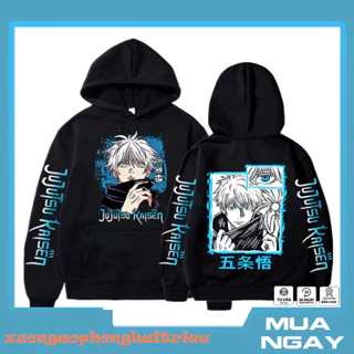 Mẫu áo Hoodie anime jujutsu kaisen satoru gojo thu đông áo nam nữ áo chui đầu dài tay