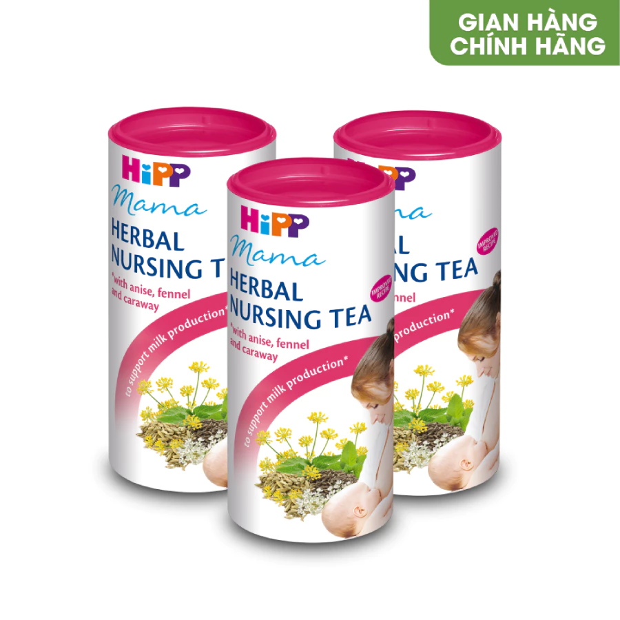 Combo 3 lon Trà cốm lợi sữa HiPP cho mẹ sau sinh 200g