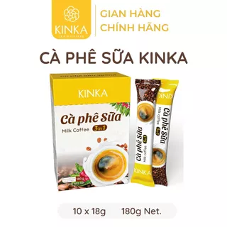 Cà phê sữa 3in1 KINKA 180gr (10 gói x 18gr)