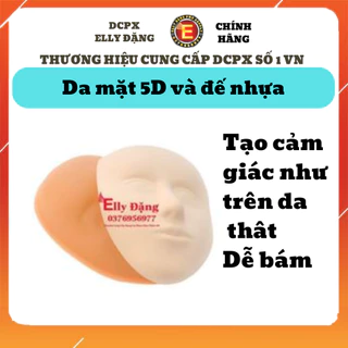 Da giả có khuôn mặt 5D và mặt nạ 5D nhựa cứng cung cấp Elly Đặng dụng cụ phun xăm