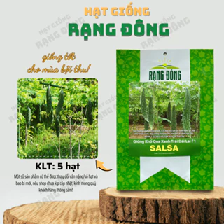 Hạt giống Khổ Qua Xanh Trái Dài Salsa (5 hạt) trồng quanh năm, trái sai, năng suất ổn định - Hạt giống Rạng Đông