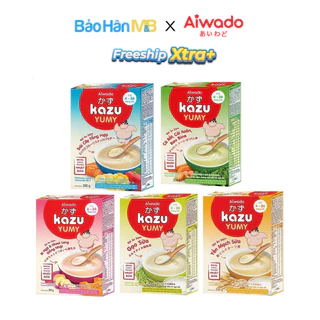 Bột ăn dặm Kazu Yumy Aiwado đủ vị - Hộp 200g - Dinh dưỡng từ ngũ cốc