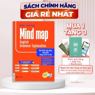 Sách - Mindmap English Grammar Explanation - Giải Thích Ngữ Pháp Tiếng Anh Bằng Sơ Đồ Tư Duy - Tự Học Tiếng Anh