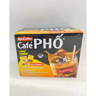 Cà phê Phố Sữa Đá hộp 10 gói x 24g