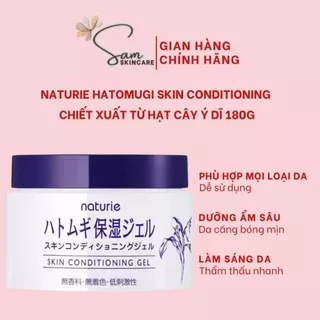 Gel Dưỡng Da Naturie Hatomugi Skin Conditioning Chiết Xuất Từ Hạt Cây Ý Dĩ 180g