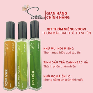 Xịt thơm miệng Voovi Juicy Spray hơi thở thơm mát hương trái cây 10ml