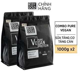 Combo 2 Túi Sữa Tăng Cơ Vegan Body Gold + Quà Tặng Shaker