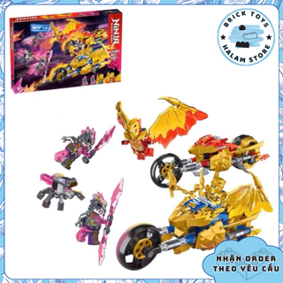 [Có sẵn] Đồ chơi lắp ráp Ninjago 60013 7008 71768 Jay motor - Mô hình Xe máy rồng vàng của Jay