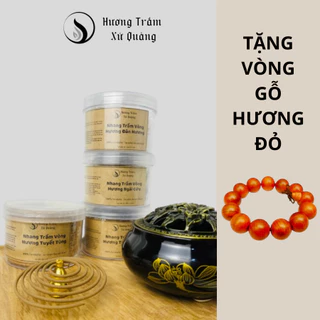 Hộp 46 Khoanh Nhang Khoanh Trầm Hương Xông Lư, Tỏa Hương 4H (bao bì nhựa)