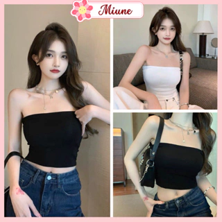 Áo Quây Ngực Miune Không Mút Đệm - Áo Ống Croptop Nữ Dáng Ôm Body Không Dây